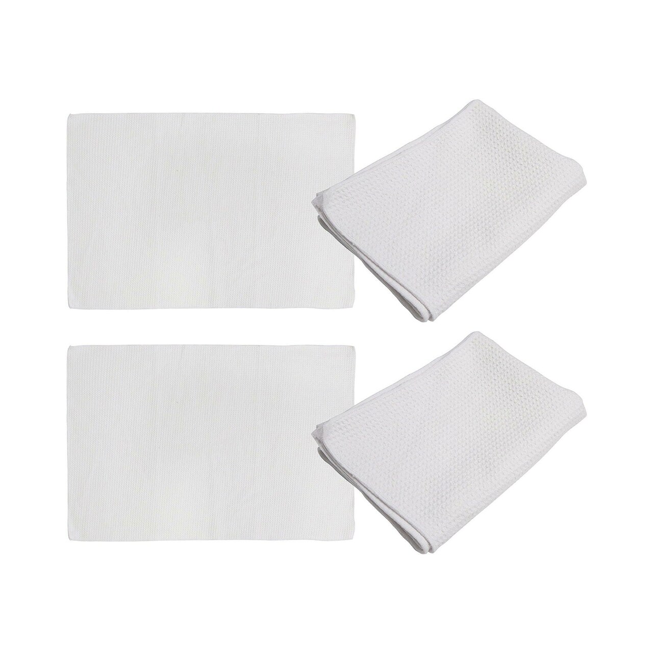 Craft Express 4 Pack Small Sublimation Waffle Towels – Sublimation-Ready Hand Towels